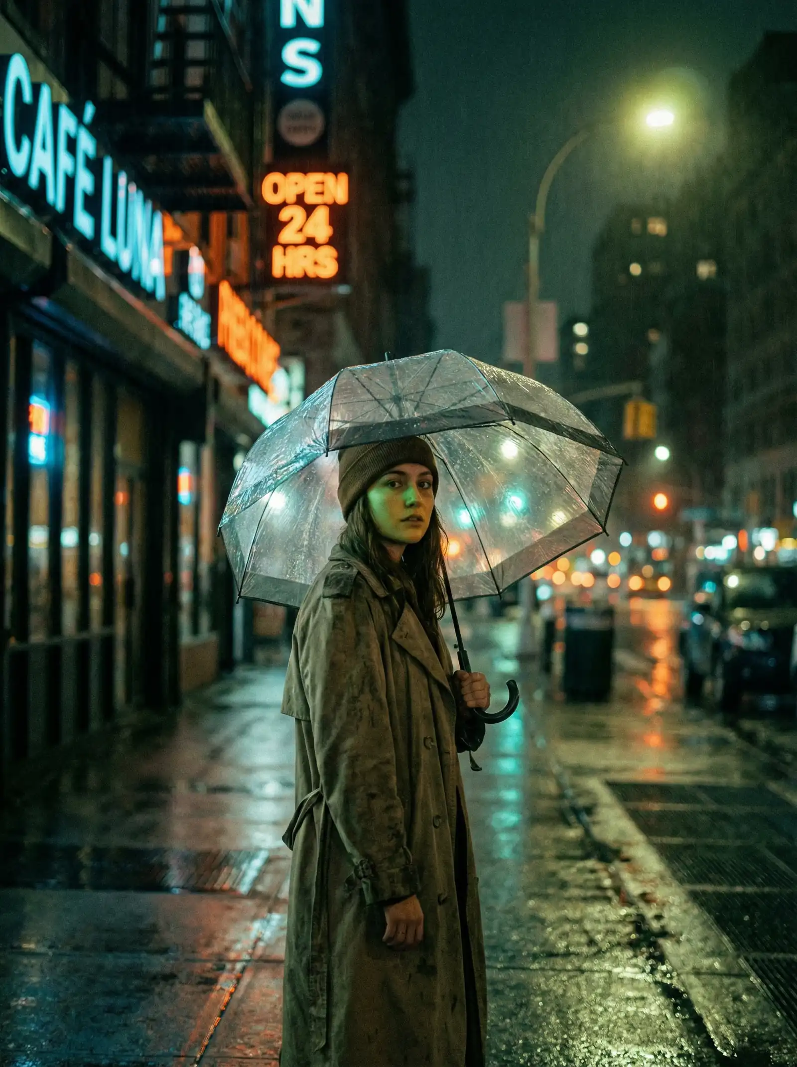喷水 本周佳作 - 雨夜独行